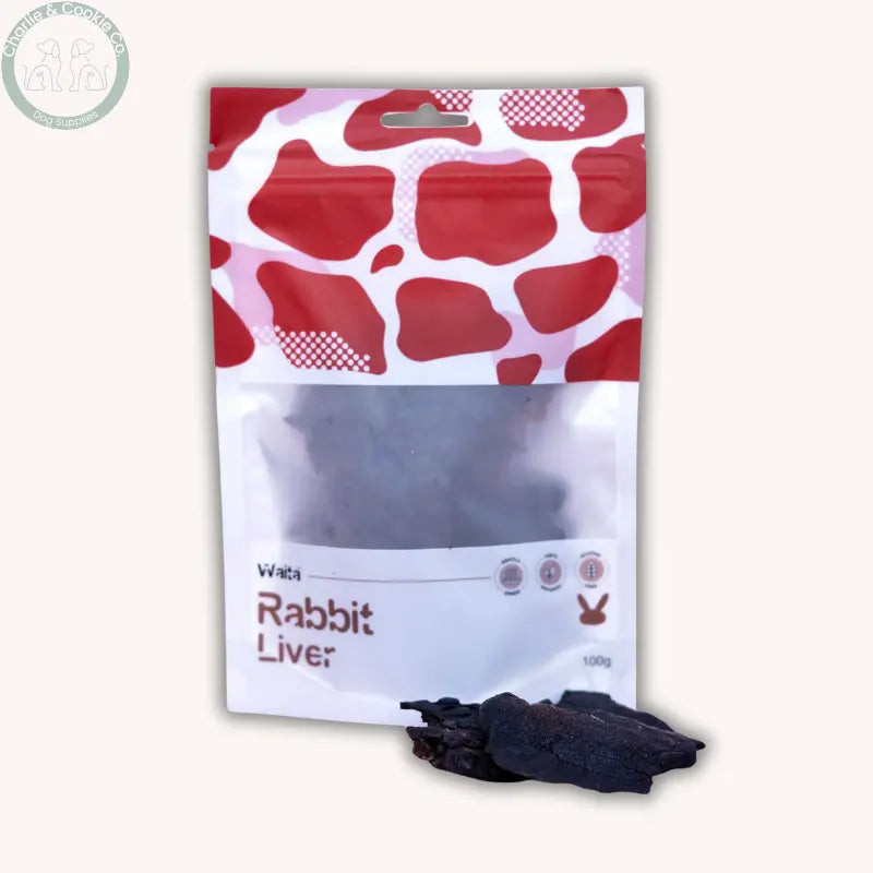 Waita Air-Dried Rabbit Liver 100g | Hypoallergenic Crunchy Treat for Sensitive Pets Waita