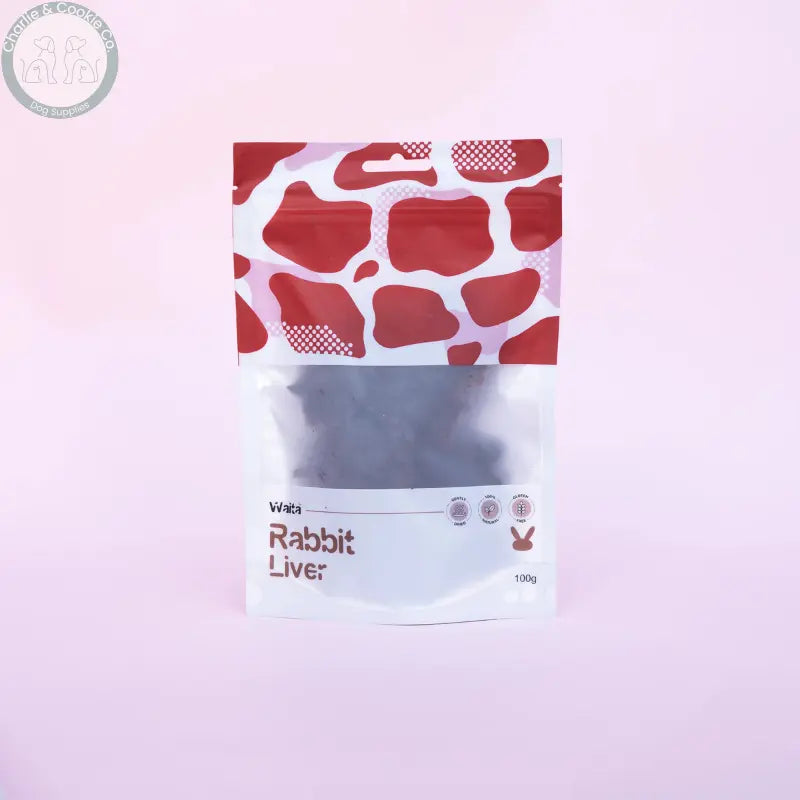 Waita Air-Dried Rabbit Liver 100g | Hypoallergenic Crunchy Treat for Sensitive Pets Waita