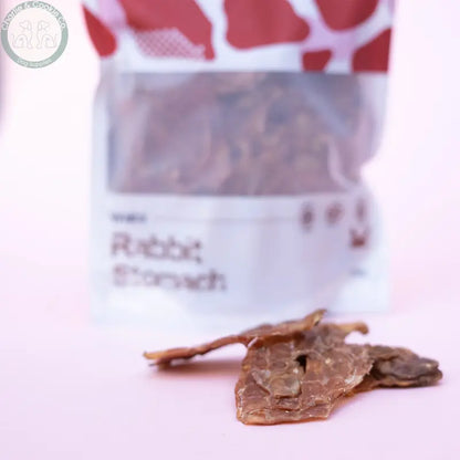 Waita Air-Dried Rabbit Stomach 100g | Crunchy, Hypoallergenic Treat for Pets Waita