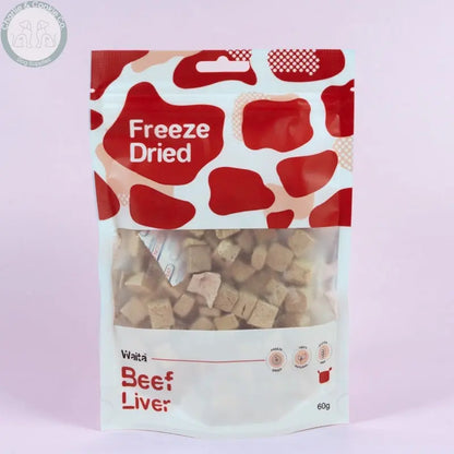 Waita Freeze-Dried Beef Liver Cubes 60g pouch