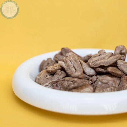 Waita Freeze-Dried Chicken Heart 40g pieces in a white bowl