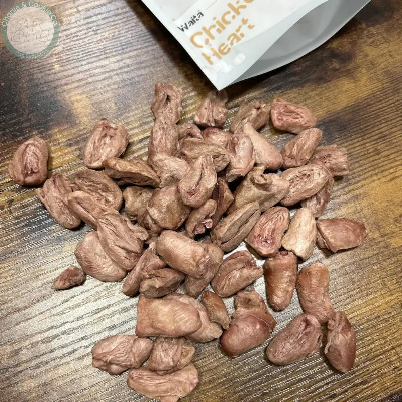 Waita Freeze Dried Chicken Heart 40g | Single-Ingredient Natural Treat for Dogs &amp; Cats Waita