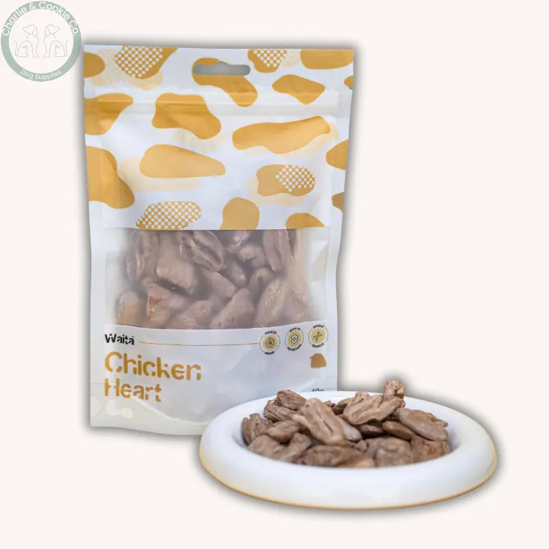 Waita Freeze Dried Chicken Heart 40g | Single-Ingredient Natural Treat for Dogs & Cats Waita