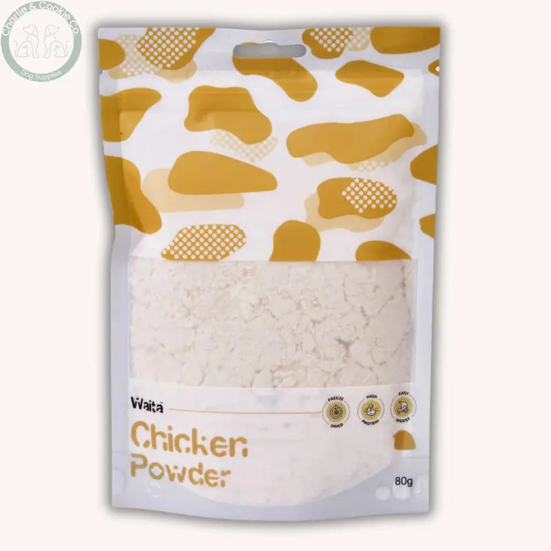 Waita Freeze Dried Chicken Powder Topping 80g | Natural Meal Topper for Dogs &amp; Cats Waita