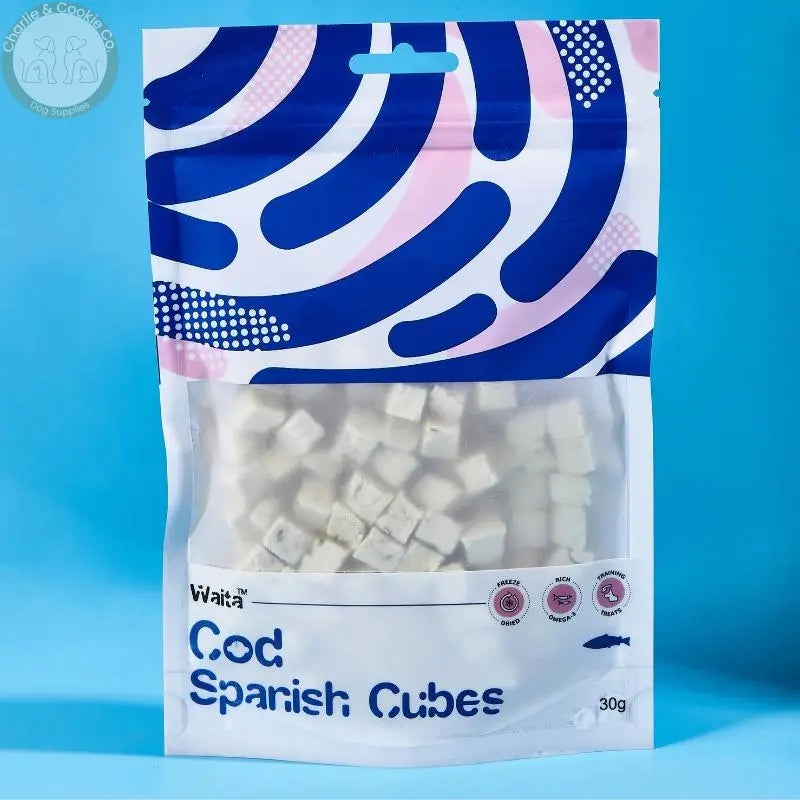 Waita Freeze Dried Cod &amp; Spinach Cubes 30g Waita