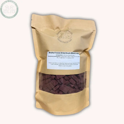 Waita Freeze Dried Duck Blood Cubes | High-Protein Natural Dog Treats Waita