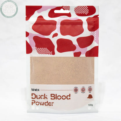 Waita Duck Blood Powder 100g pouch close-up