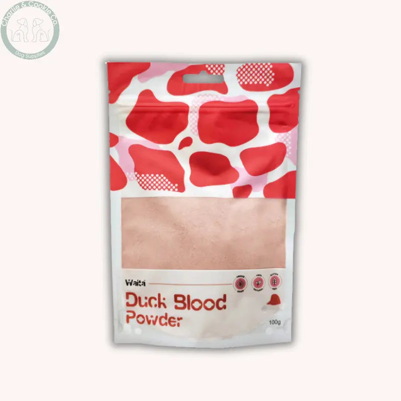 Waita Freeze-Dried Duck Blood Powder 100g | Nutrient-Rich Iron Support Treat for Dogs &amp; Cats Waita