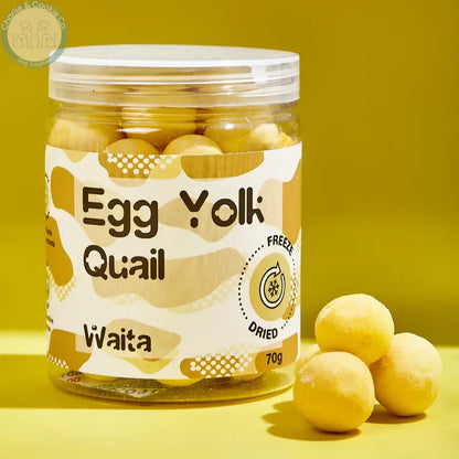 Waita Freeze-Dried Quail Egg Yolk | Dog &amp; Cat Treats, 70g or 200g image 1
