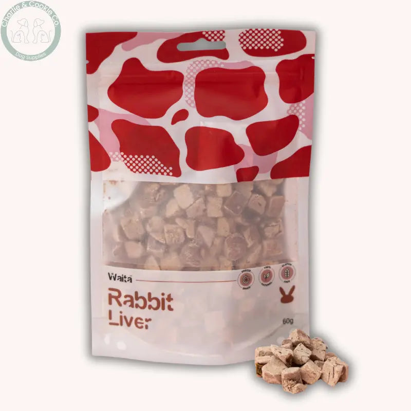 Waita Freeze-Dried Rabbit Liver 60g | Lean Organ Superfood Rich in Iron &amp; Vitamin A Waita