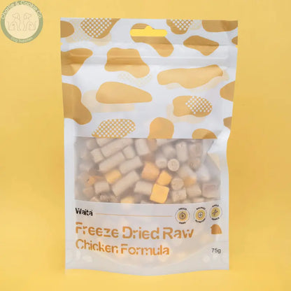 Waita Freeze Dried Raw Chicken Formula 75g | Complete Freeze-Dried Meal for Dogs and Cats Waita