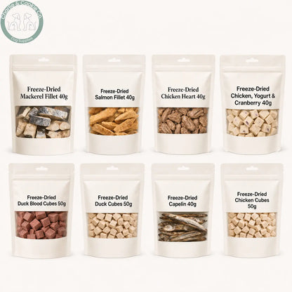 Waita limited plain-packaging freeze-dried treats, eight varieties