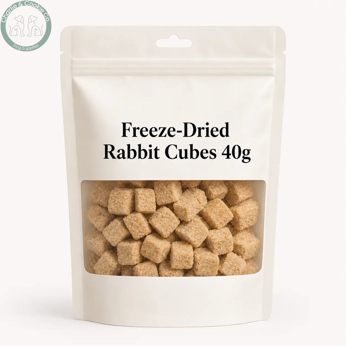 Waita freeze-dried Rabbit Cubes 40g in limited plain packaging