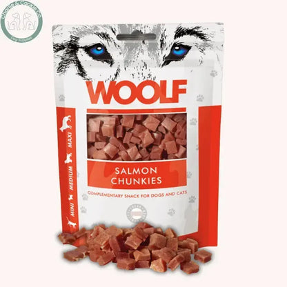 Woolf Chunkies 100g soft dog and cat treats in six protein options