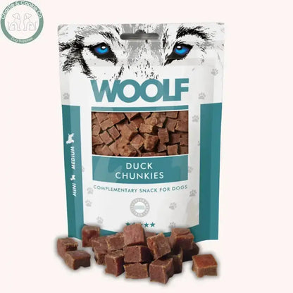 Woolf Chunkies 100g soft dog and cat treats in six protein options