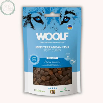 Woolf Soft Cubes 100g | Semi-Moist Natural Dog Treats – Fish Beef, Goat or Deer Woolf
