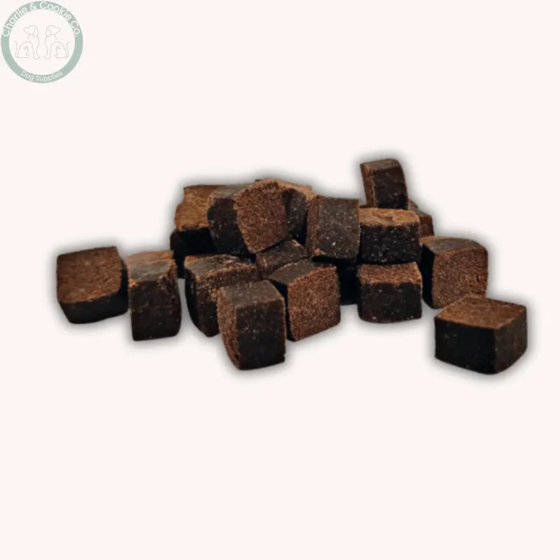 Woolf Soft Cubes 100g soft dog treats in Mediterranean Fish, Beef, Goat or Deer