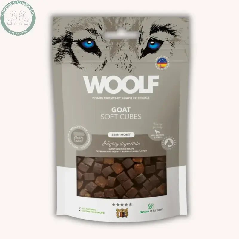 Woolf Soft Cubes 100g soft dog treats in Mediterranean Fish, Beef, Goat or Deer