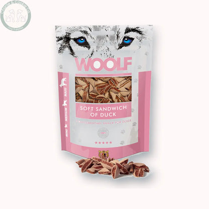 Woolf Soft Sandwich of Duck 100g with softly blurred depth shadow