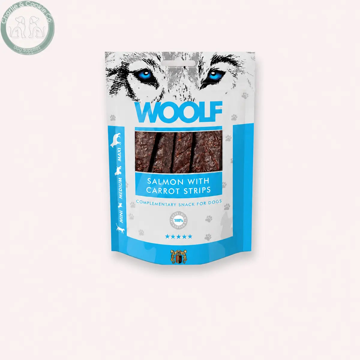Woolf Salmon with Carrot Strips 100g, aligned at matching pack size