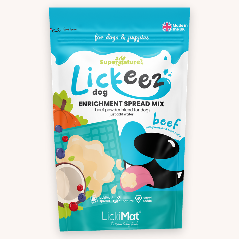 Supernature Lickeez Beef 100g enrichment spread mix pouch