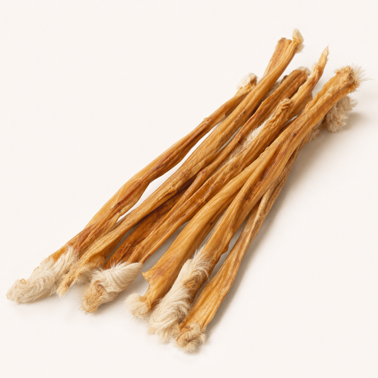 JR Pet Products Rabbit Skin with Hair — long natural strips arranged together
